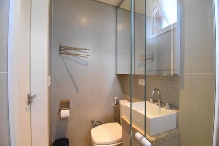 Studio para alugar com 27m², 1 quarto e sem vagaBanheiro do Studio