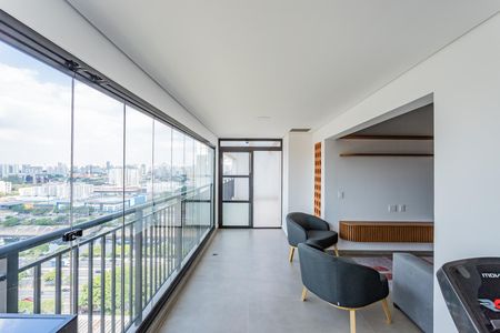 Varanda extendida de apartamento para alugar com 3 quartos, 117m² em Freguesia do Ó, São Paulo