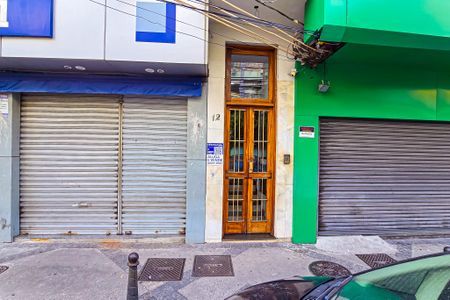 Apartamento à venda com 34m², 1 quarto e sem vagaFachada do Prédio com placa