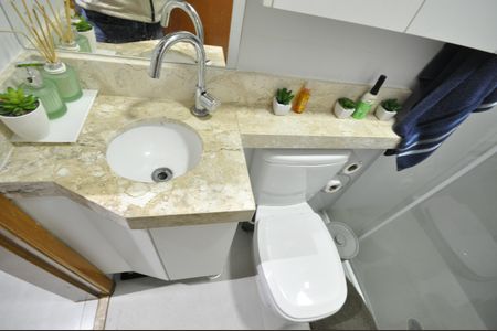 Banheiro de apartamento para alugar com 1 quarto, 30m² em Vila Gustavo, São Paulo