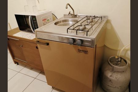 Cozinha de kitnet/studio para alugar com 1 quarto, 20m² em Centro, Santo André
