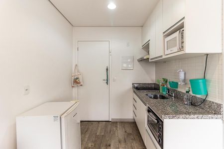 Cozinha de kitnet/studio para alugar com 1 quarto, 29m² em Centro Histórico de São Paulo, São Paulo