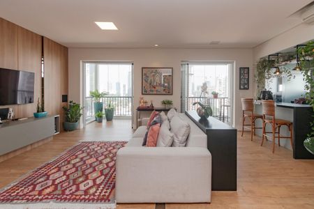 Sala de apartamento para alugar com 2 quartos, 106m² em Cidade Monções, São Paulo