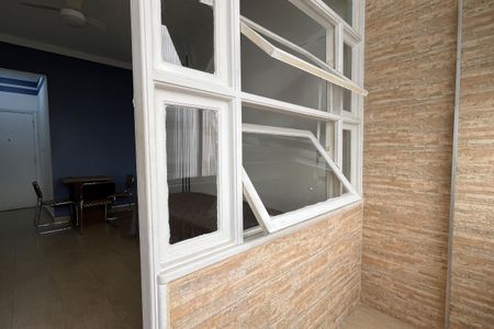 Varanda da Sala de apartamento para alugar com 1 quarto, 51m² em Aparecida, Santos