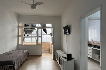 Sala de apartamento para alugar com 1 quarto, 51m² em Aparecida, Santos