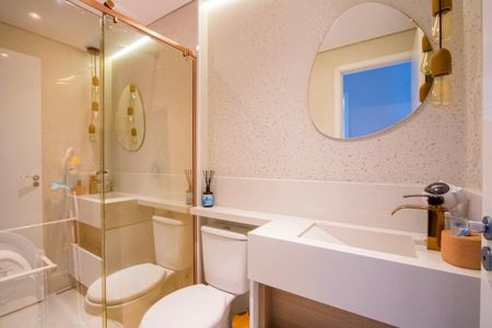 Apartamento à venda com 53m², 2 quartos e 2 vagas Apartamento à venda com 53m², 2 quartos e 2 vagasBanheiro social