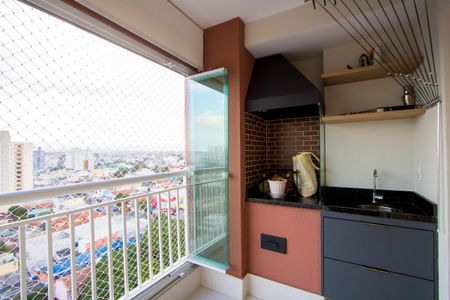 Varanda gourmet de apartamento à venda com 2 quartos, 53m² em Vila Alzira, Santo André