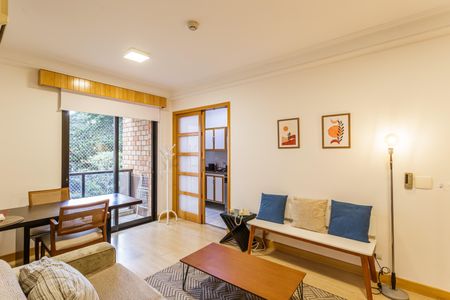 Sala de apartamento à venda com 1 quarto, 47m² em Moema, São Paulo