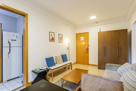 Sala de apartamento à venda com 1 quarto, 47m² em Moema, São Paulo