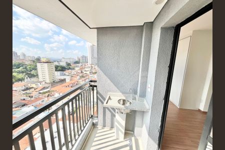 Varanda da Sala de kitnet/studio à venda com 1 quarto, 31m² em Parada Inglesa, São Paulo