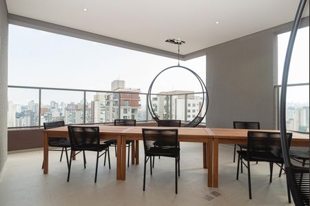 Studio à venda com 25m², 1 quarto e sem vaga Studio à venda com 25m², 1 quarto e sem vagaÁrea comum - Varanda do Salão Gourmet