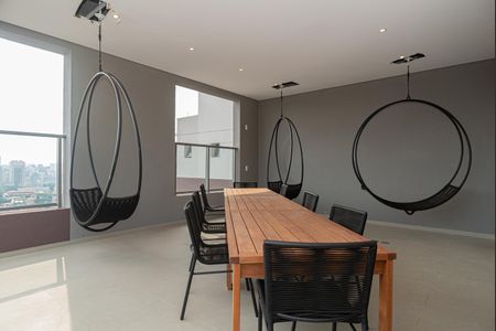 Studio à venda com 25m², 1 quarto e sem vaga Studio à venda com 25m², 1 quarto e sem vagaÁrea comum - Varanda do Salão Gourmet