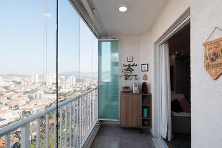 Varanda da Sala de apartamento à venda com 2 quartos, 64m² em Parque Vitoria, São Paulo
