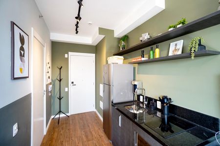Cozinha de apartamento para alugar com 1 quarto, 24m² em Tatuapé, São Paulo