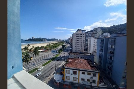Vista da Sala de apartamento para alugar com 1 quarto, 101m² em Itararé, Santos