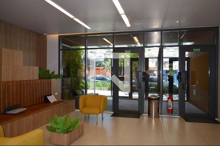 Studio para alugar com 24m², 1 quarto e sem vaga Studio para alugar com 24m², 1 quarto e sem vagaHall de entrada