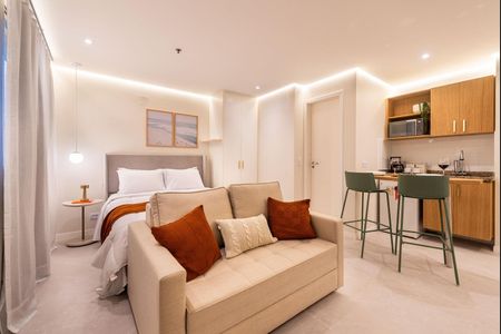 Studio para alugar com 27m², 1 quarto e 1 vaga Studio para alugar com 27m², 1 quarto e 1 vagaSala/Quarto