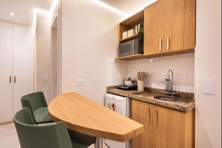 Studio para alugar com 27m², 1 quarto e 1 vaga Studio para alugar com 27m², 1 quarto e 1 vagaCozinha