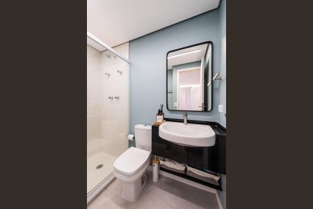 Studio para alugar com 27m², 1 quarto e 1 vaga Studio para alugar com 27m², 1 quarto e 1 vagaBanheiro