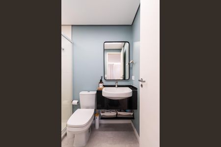 Studio para alugar com 27m², 1 quarto e 1 vaga Studio para alugar com 27m², 1 quarto e 1 vagaBanheiro