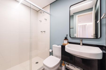Studio para alugar com 27m², 1 quarto e 1 vaga Studio para alugar com 27m², 1 quarto e 1 vagaBanheiro