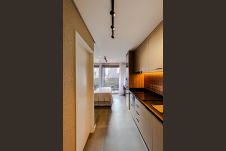 Studio à venda com 26m², 1 quarto e sem vagaCozinha