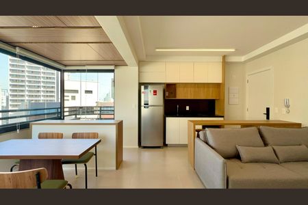 Sala de apartamento para alugar com 1 quarto, 50m² em Pinheiros, São Paulo