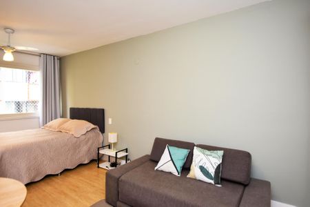 sala de estar e jantar de kitnet/studio à venda com 1 quarto, 29m² em Jardim Paulista, São Paulo