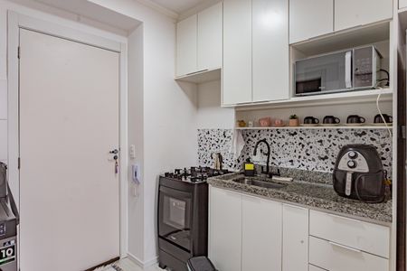 Cozinha de apartamento para alugar com 1 quarto, 27m² em Vila Moraes, São Paulo