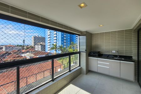Sacada de apartamento para alugar com 2 quartos, 65m² em Maracanã, Praia Grande