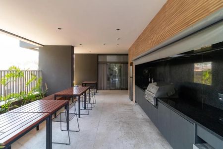 Studio para alugar com 32m², 1 quarto e sem vaga Studio para alugar com 32m², 1 quarto e sem vagaÁrea comum - Churrasqueira