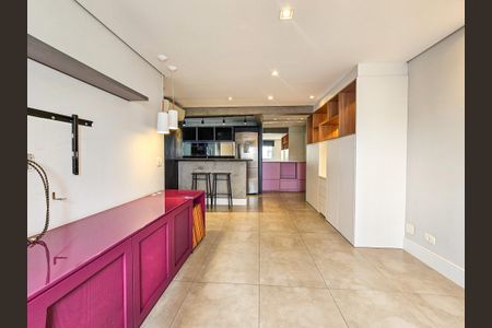 Sala de apartamento para alugar com 1 quarto, 50m² em Brooklin, São Paulo