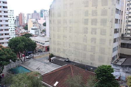 Vista da Sala - Dormitório de kitnet/studio para alugar com 1 quarto, 26m² em Bela Vista, São Paulo