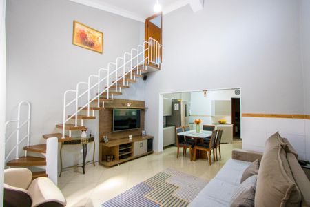 Sala de casa à venda com 3 quartos, 137m² em Parque Marajoara, Santo André