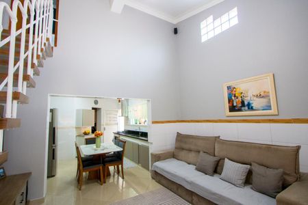 Sala de casa à venda com 3 quartos, 137m² em Parque Marajoara, Santo André