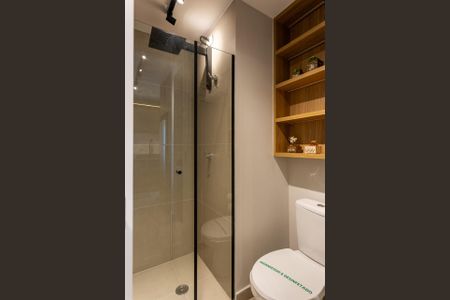 Banheiro de apartamento à venda com 1 quarto, 29m² em Água Branca, São Paulo