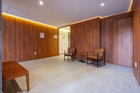 Studio para alugar com 25m², 1 quarto e sem vaga Studio para alugar com 25m², 1 quarto e sem vagaHall de entrada