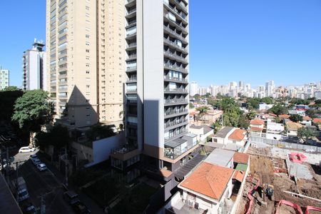 Studio para alugar com 24m², 1 quarto e sem vaga Studio para alugar com 24m², 1 quarto e sem vagaVista da varanda do studio