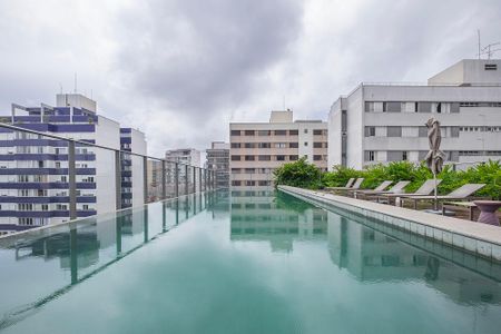 Studio para alugar com 25m², 1 quarto e sem vagaPiscina
