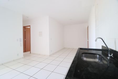 Cozinha de apartamento para alugar com 2 quartos, 58m² em Jardim Europa, Uberlândia