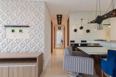 Sala/Sala de jantar de apartamento para alugar com 3 quartos, 113m² em Vila Assis Brasil, Mauá