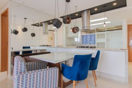 Sala de jantar de apartamento para alugar com 3 quartos, 113m² em Vila Assis Brasil, Mauá