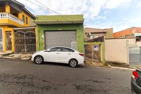 Casa para alugar com 75m², 2 quartos e sem vagaFachada + Placa