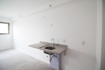 Cozinha de kitnet/studio à venda com 1 quarto, 31m² em Indianópolis, São Paulo
