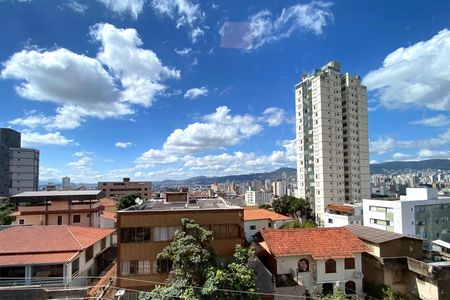 Vista da Suite de apartamento à venda com 1 quarto, 42m² em Colégio Batista, Belo Horizonte