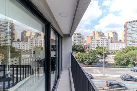 Studio para alugar com 24m², 1 quarto e sem vagaVaranda