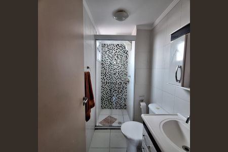 Banheiro  de apartamento à venda com 2 quartos, 52m² em Vila Homero Thon, Santo André