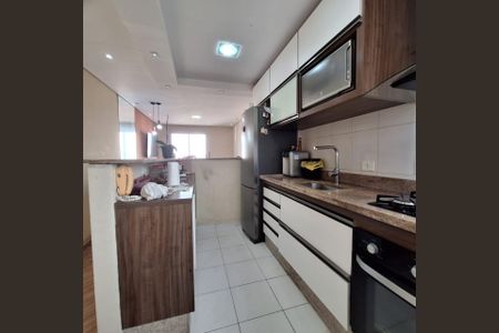 Cozinha de apartamento à venda com 2 quartos, 52m² em Vila Homero Thon, Santo André