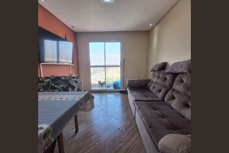 Sala de apartamento à venda com 2 quartos, 52m² em Vila Homero Thon, Santo André