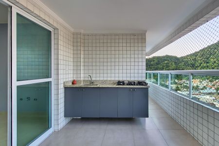 Sacada  de apartamento para alugar com 2 quartos, 82m² em Canto do Forte, Praia Grande